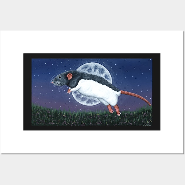 And the rat jumped over the moon Wall Art by WolfySilver